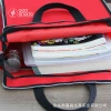 The elegant and simple vertical handbag is made of A4 plain weave material Specification image